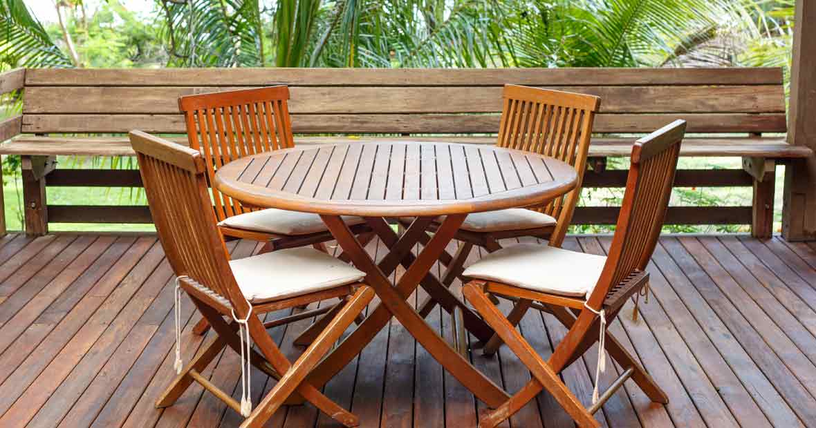 table de jardin en teck